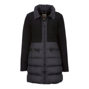 GEOX Women's black wool blend/puffer Jacket size US16